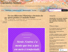 Tablet Screenshot of caminhonobre.com.br